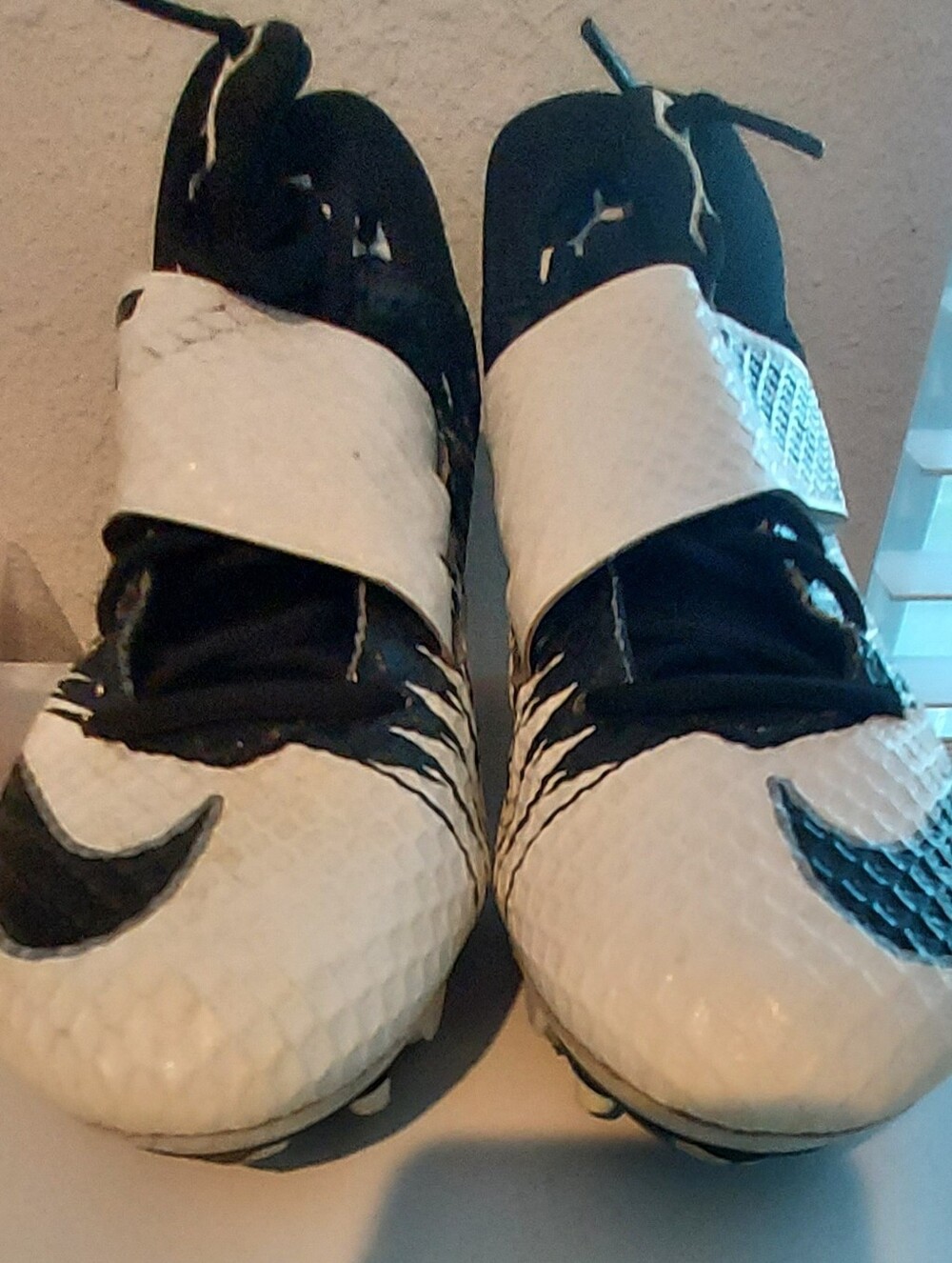 Nike Lunarbeast Strike Pro TD White Black Football Cleats 833421-100 Sz US 12